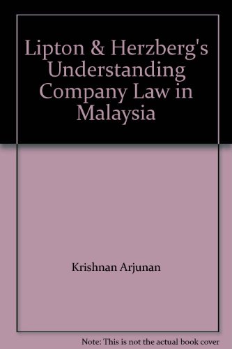 Lipton & Herzberg's Understanding Company Law In Malaysia