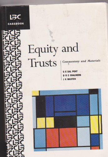 Equity and Trusts: Commentary and Materials