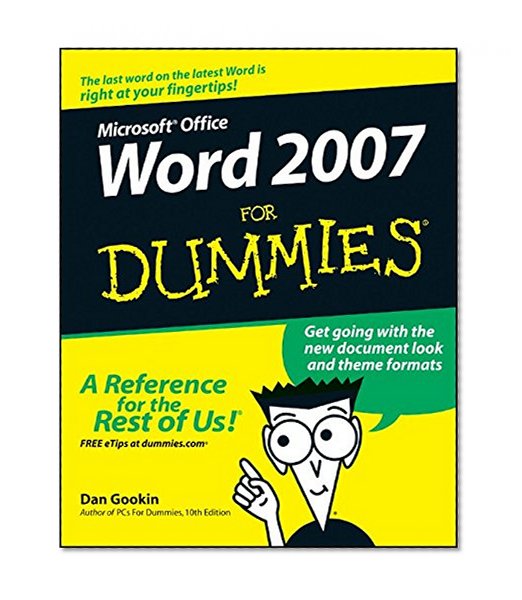Book Cover Word 2007 For Dummies