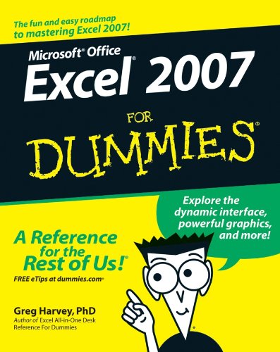 Book Cover Excel 2007 For Dummies