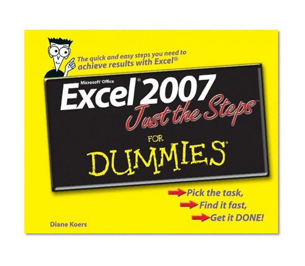 Book Cover Excel 2007 Just the Steps For Dummies
