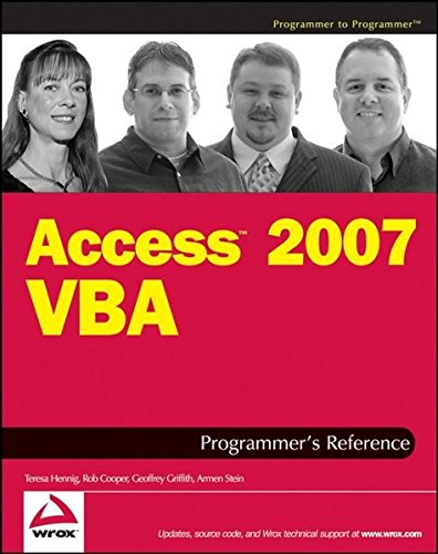 Book Cover Access 2007 VBA Programmer's Reference