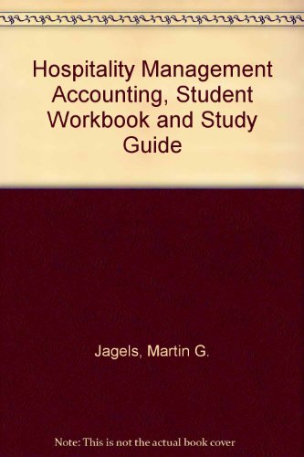 Student Workbook and Study Guide to accompany Hospitality Management Accounting