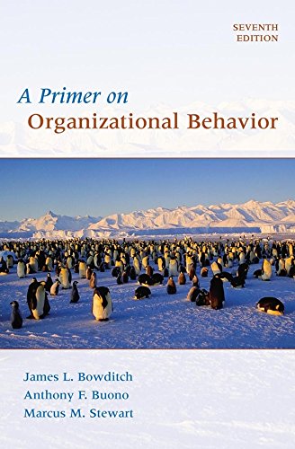 Book Cover A Primer on Organizational Behavior, 7th Edition