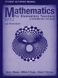 Student Activities Manual to accompany Mathematics for Elementary Teachers: A Contemporary Approach, 8th Edition