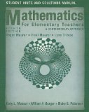 Mathematics for Elementary Teachers, Student Solutions Manual: A Contemporary Approach