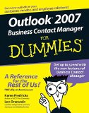 Outlook 2007 Business Contact Manager For Dummies