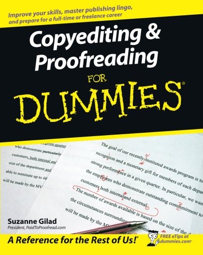 Book Cover Copyediting and Proofreading For Dummies