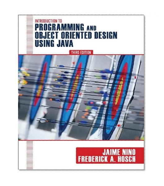 Introduction to Programming and Object-Oriented Design Using Java