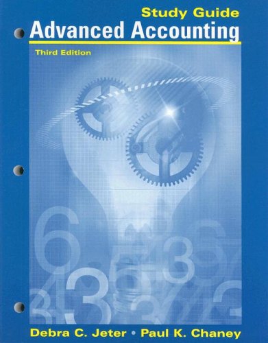 Advanced Accounting, Study Guide with Working Papers in Excel