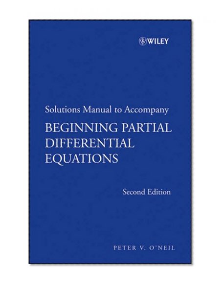 Solutions Manual to Accompany Beginning Partial Differential Equations