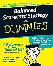 Book Cover Balanced Scorecard Strategy For Dummies