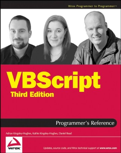Book Cover VBScript Programmer's Reference