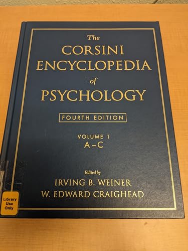 The Corsini Encyclopedia of Psychology, 4 Volume Set