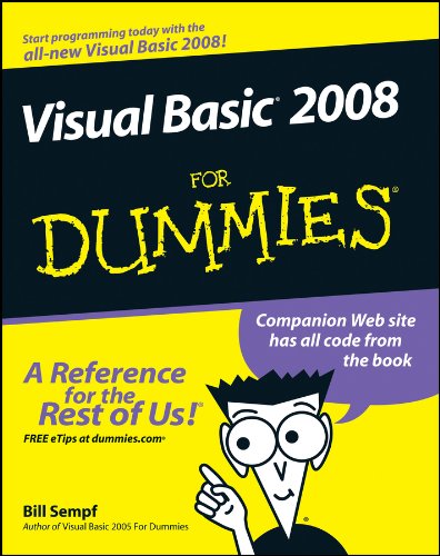 Book Cover Visual Basic 2008 For Dummies