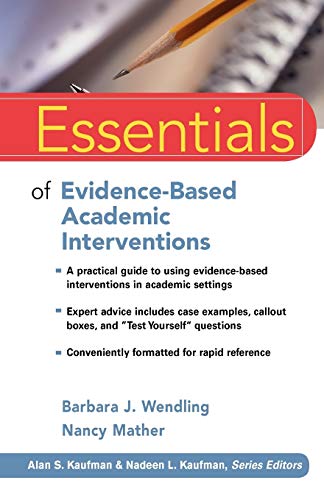 Book Cover Essentials of Evidence-Based Academic Interventions