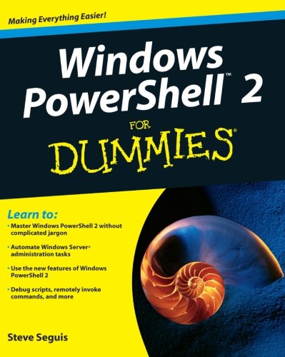 Book Cover Windows PowerShell 2 For Dummies