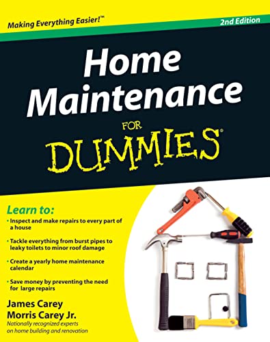 Book Cover Home Maintenance For Dummies