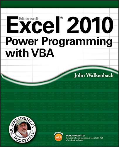 Book Cover Excel 2010 Power Programming with VBA