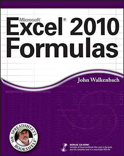 Book Cover Excel 2010 Formulas