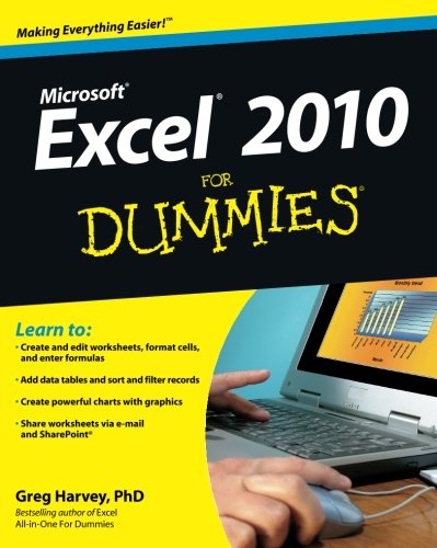 Book Cover Excel 2010 For Dummies