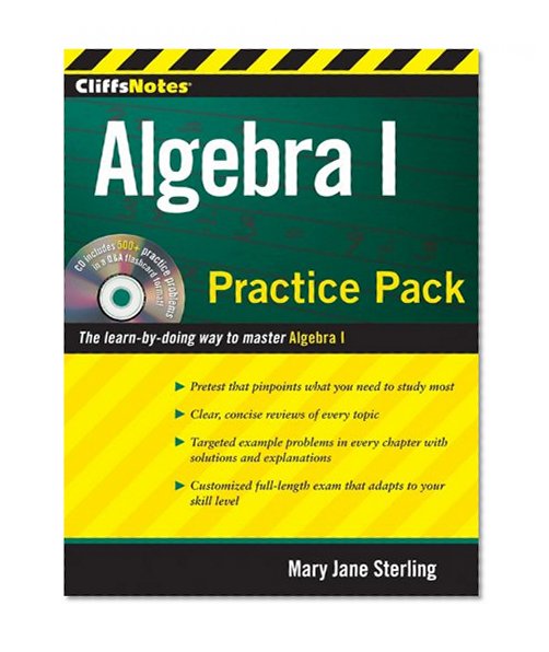 CliffsNotes Algebra I Practice Pack (CliffsNotes (Paperback))