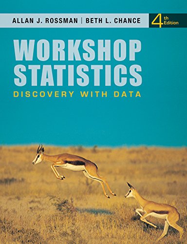 Book Cover Workshop Statistics: Discovery with Data