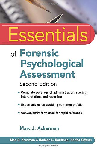 Book Cover Essentials of Forensic Psychological Assessment
