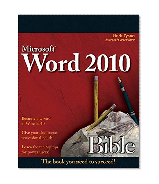 Book Cover Word 2010 Bible