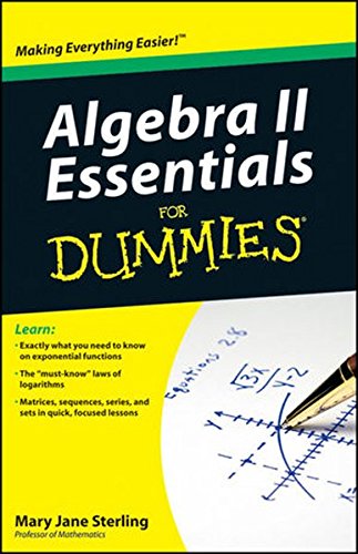 Book Cover Algebra II Essentials For Dummies