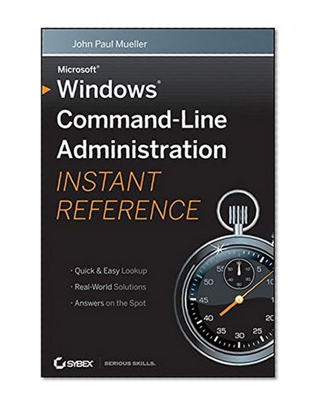 Book Cover Windows Command Line Administration Instant Reference