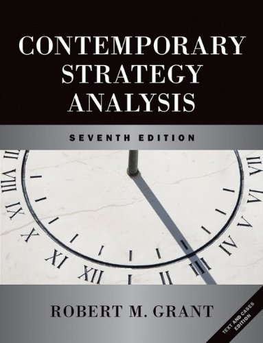 Book Cover Contemporary Strategy Analysis and Cases: Text and Cases
