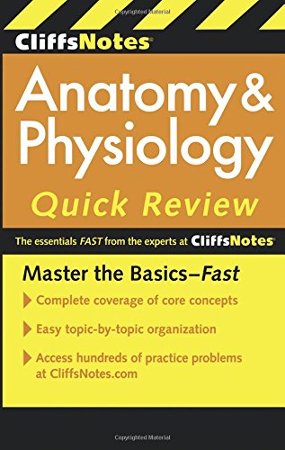 Book Cover CliffsNotes Anatomy & Physiology Quick Review, 2ndEdition (Cliffsnotes Quick Review) (Cliffs Quick Review (Paperback))