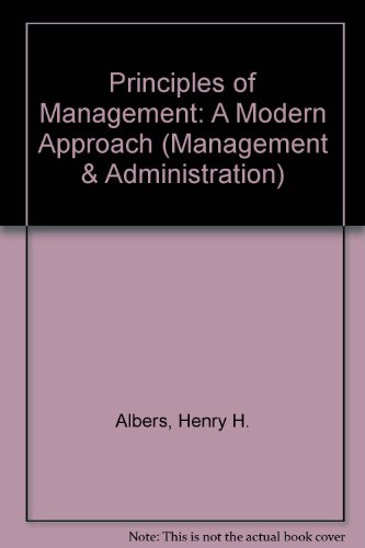 Principles of Management: A Modern Approach (Management & Administration)