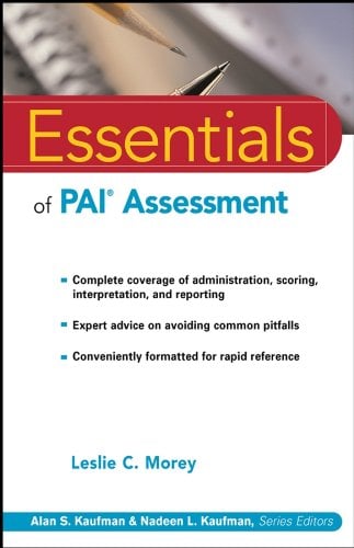 Book Cover Essentials of PAI Assessment