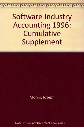 Software Industry Accounting, 1996 Cumulative Supplement