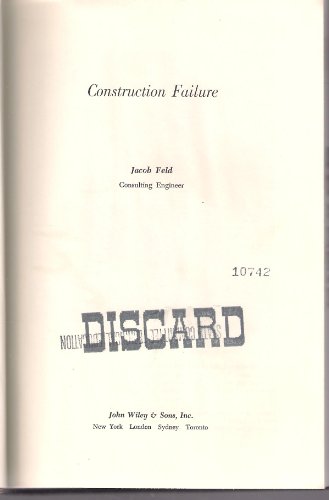 Book Cover Construction Failure (Wiley Series of Practical Construction Guides)