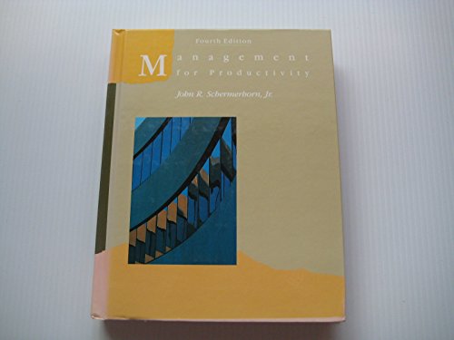 Management for Productivity (Wiley Series in Management)