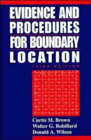 Book Cover Evidence and Procedures for Boundary Location