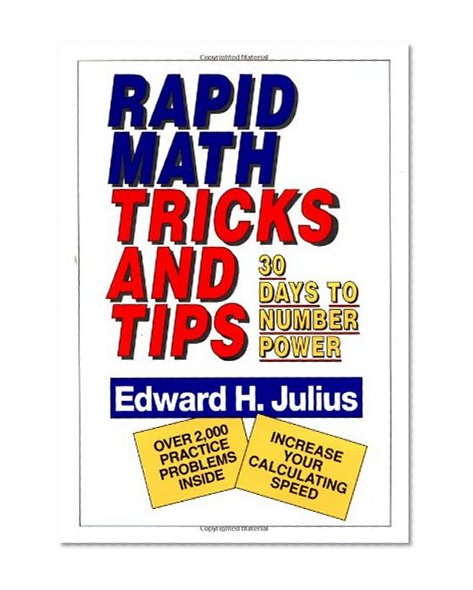 Book Cover Rapid Math Tricks & Tips: 30 Days to Number Power