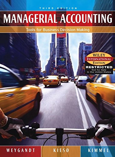 Managerial Accounting: Tools for Business Decision-Making
