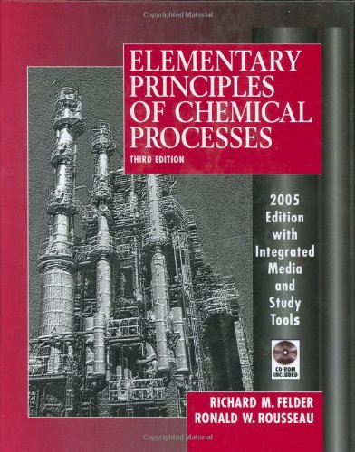 Book Cover Elementary Principles of Chemical Processes
