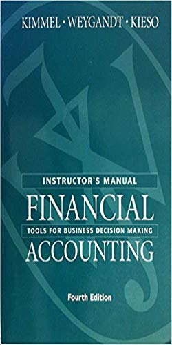 Instructor's Manual for Financial Accounting: Tools for Business Decision Making