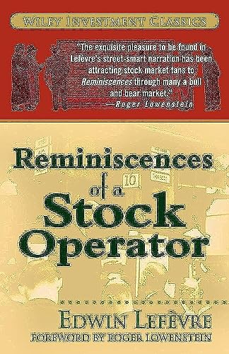 Book Cover Reminiscences of a Stock Operator