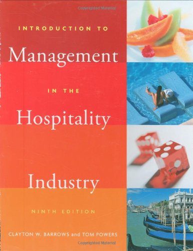 Introduction to Management in the Hospitality Industry