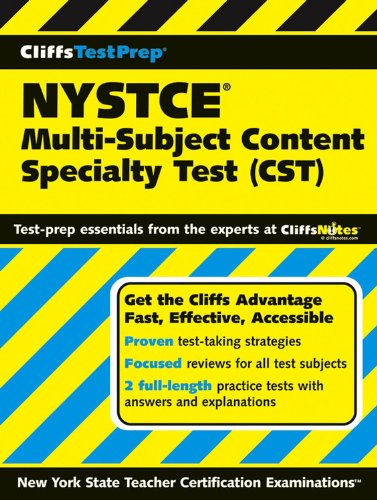 Book Cover CliffsTestPrep NYSTCE: Multi-Subject Content Specialty Test (CST)