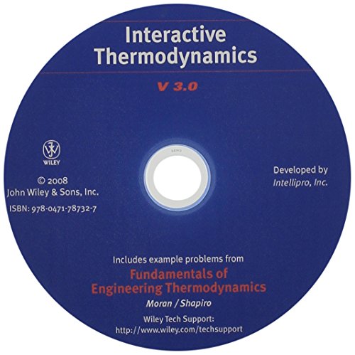 Fundamentals of Engineering Thermodynamics, Interactive Thermo CD
