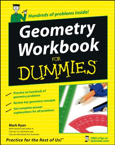 Book Cover Geometry Workbook For Dummies
