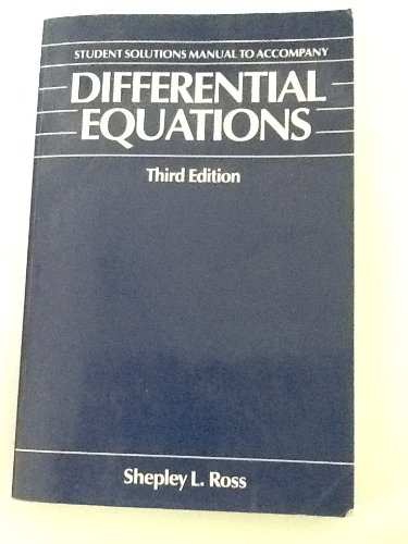 Differential Equations, Solutions Manual