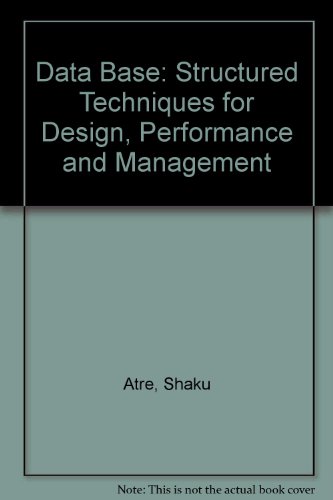 Book Cover Data Base: Structured Techniques for Design, Performance and Management